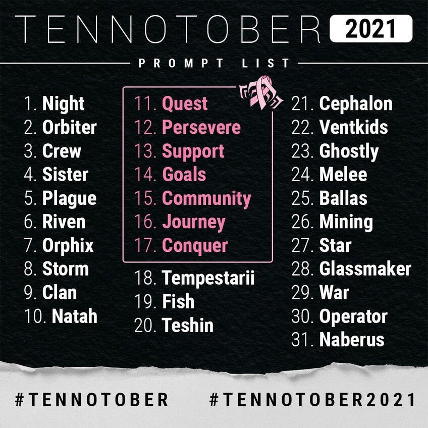 Tennotober 2021 prompt list