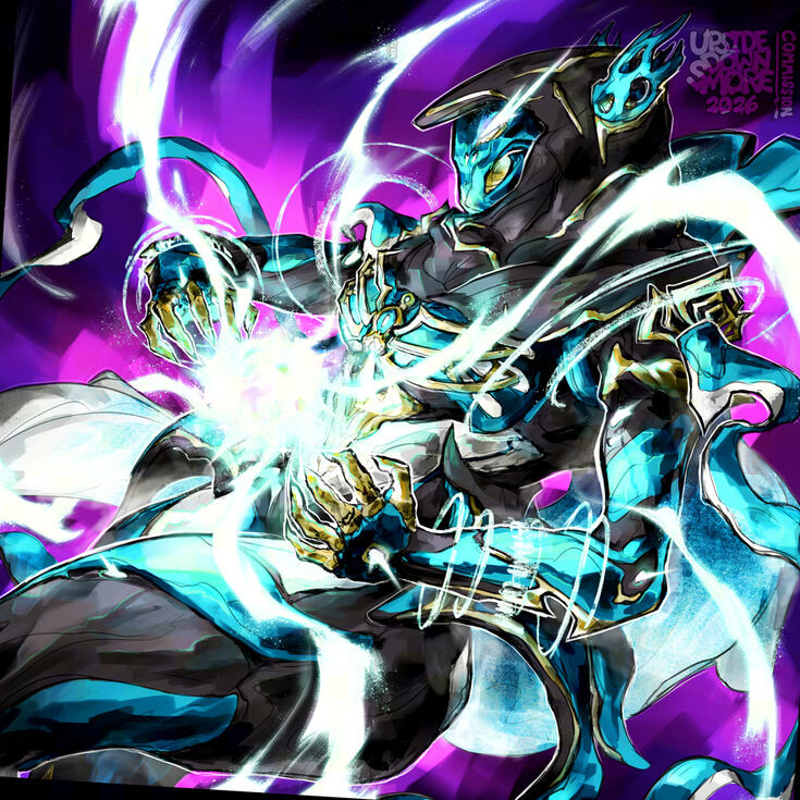 Fangsie Wisp (Warframe) commission